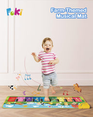 Foki musical keyboard carpet with built-in sounds sparks imagination and play