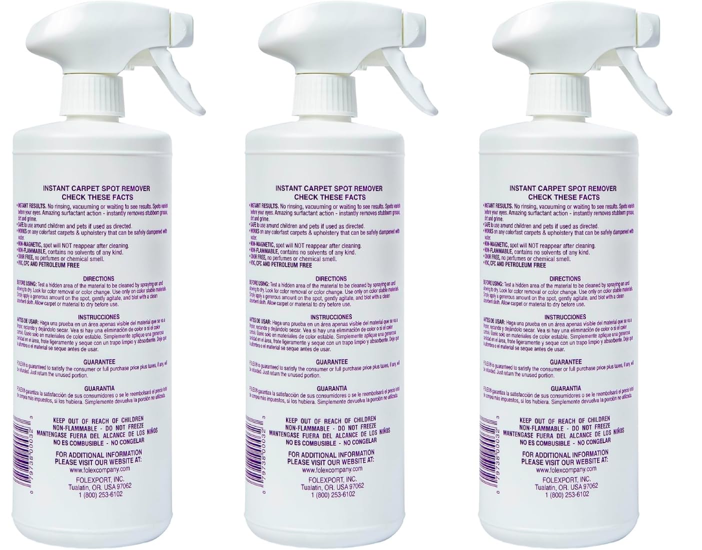 FOLEX treats coffee and wine stains on upholstery during quick cleaning