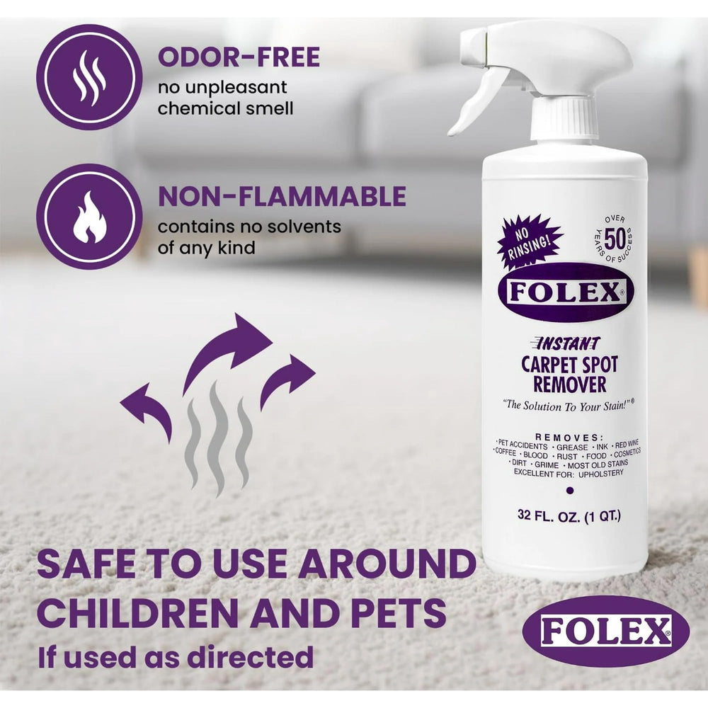 FOLEX foam-action close-up shows powerful dirt lifting for tough stains.