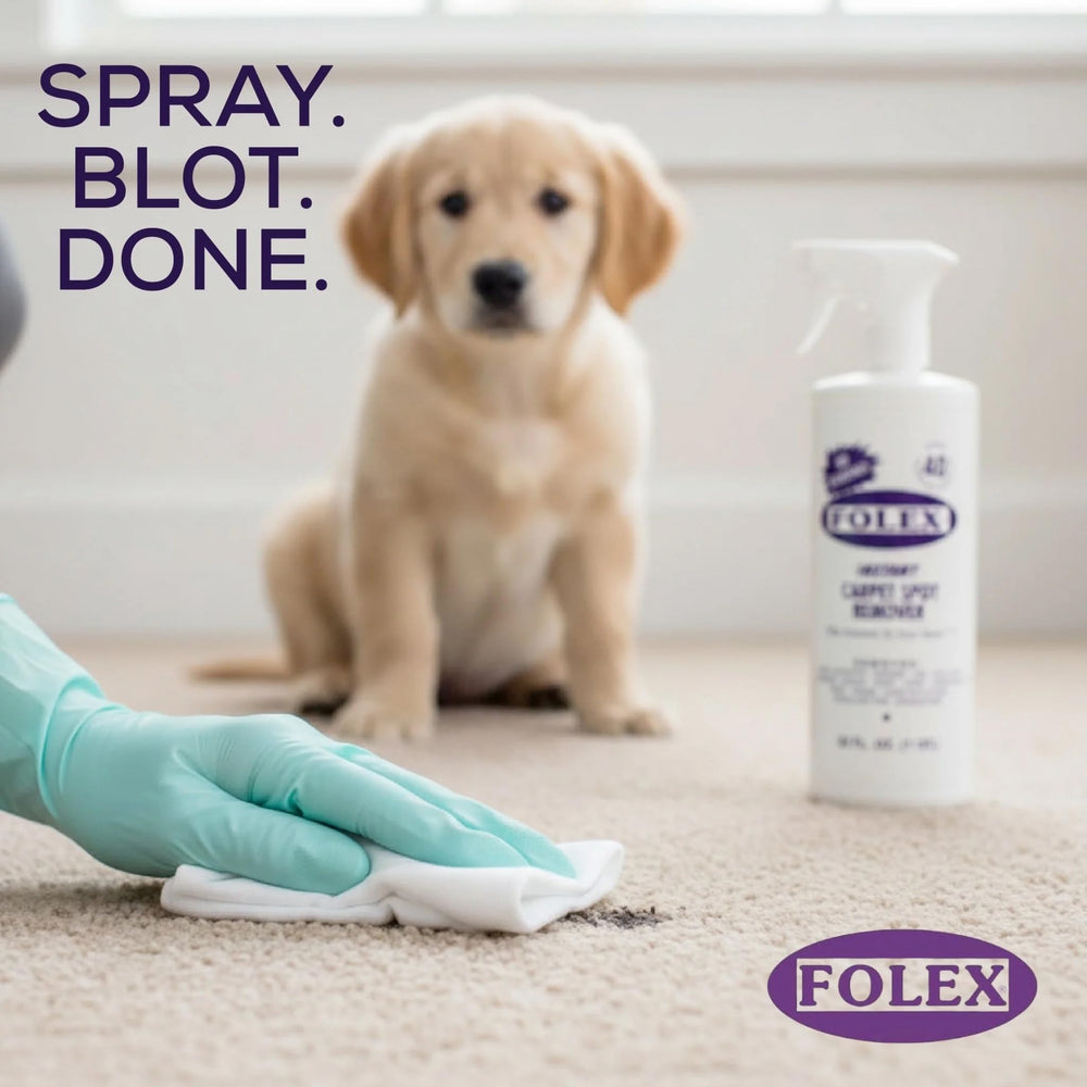 FOLEX safe-around-children-pets bottle demonstrates family-friendly use.