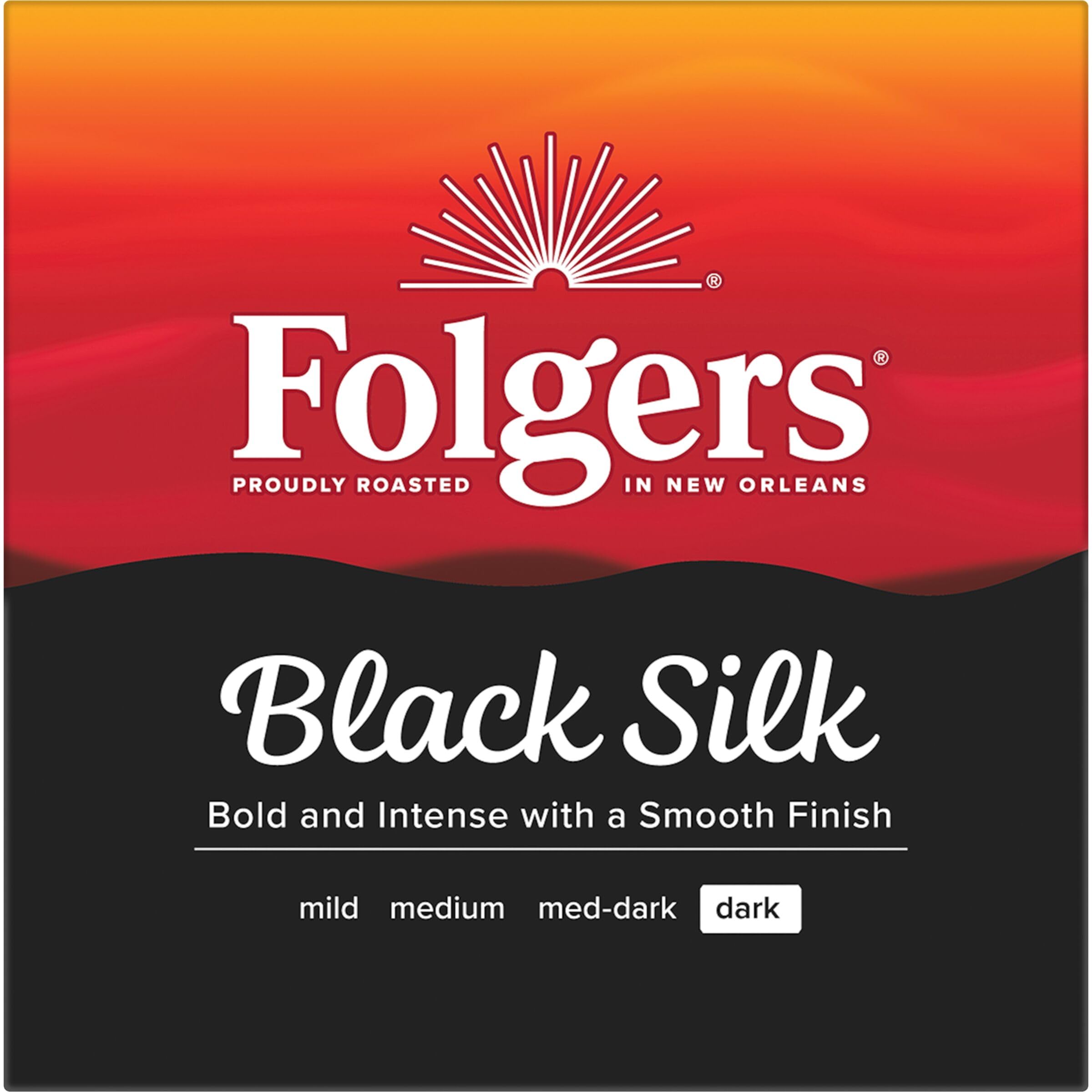 Folgers Black Silk aroma rising to brighten early mornings.