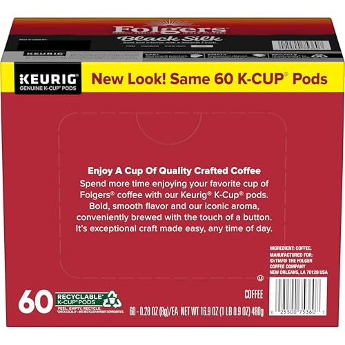 Folgers Black Silk 10-count box close-up for quick brewing.