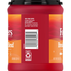 Folgers Breakfast Blend packaging display for kitchen or pantry