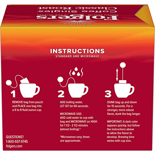 Aromatic steam rising from a Folgers Classic Roast cup