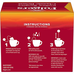 Aromatic steam rising from a Folgers Classic Roast cup
