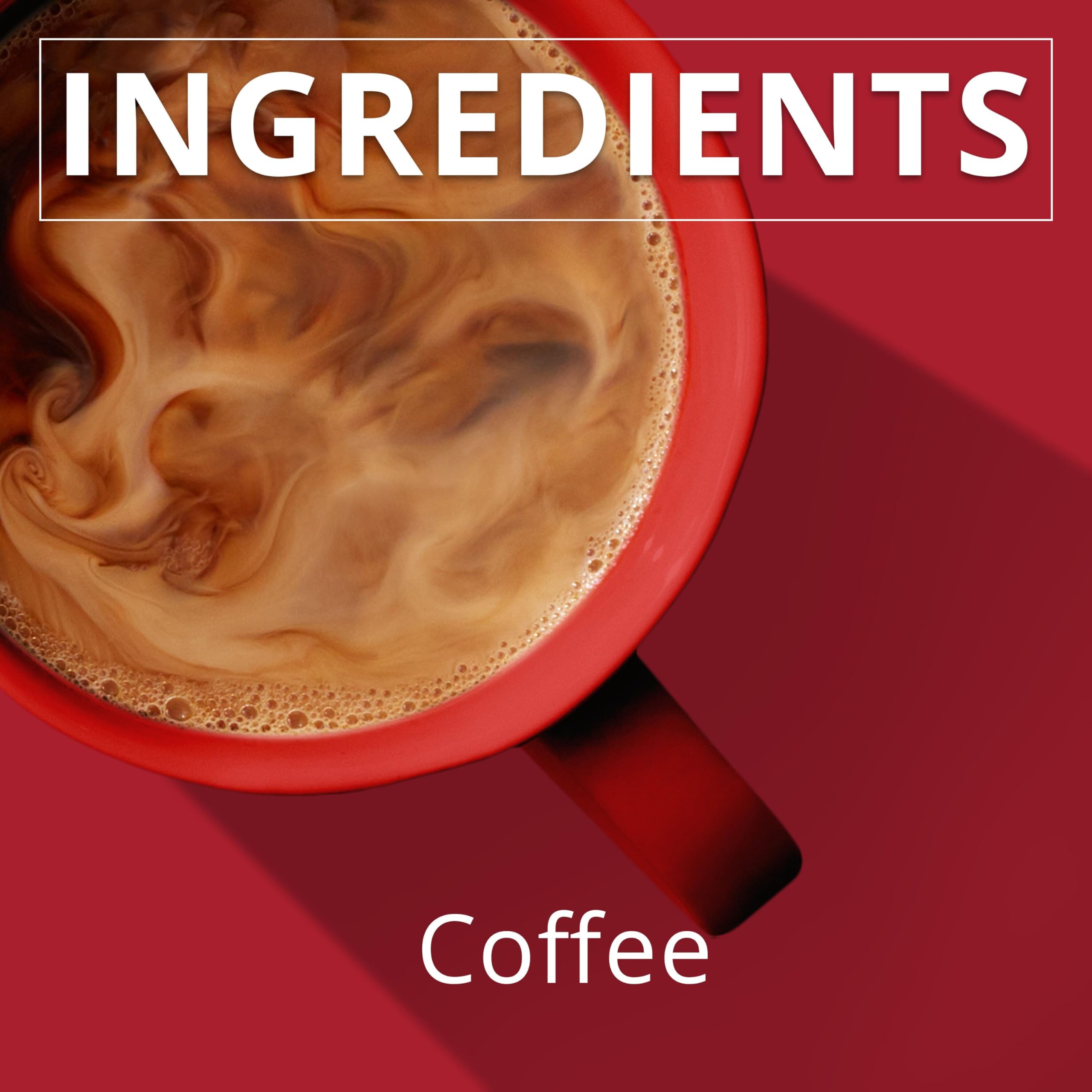 Folgers Classic Roast brewed into a steaming mug.