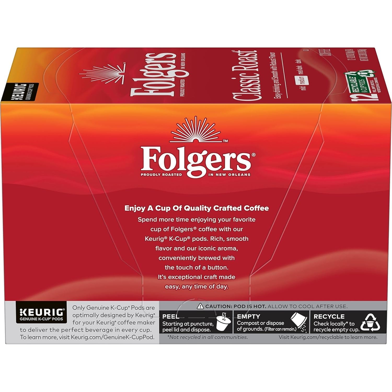 Folgers Classic Roast morning ritual starts with a warm mug