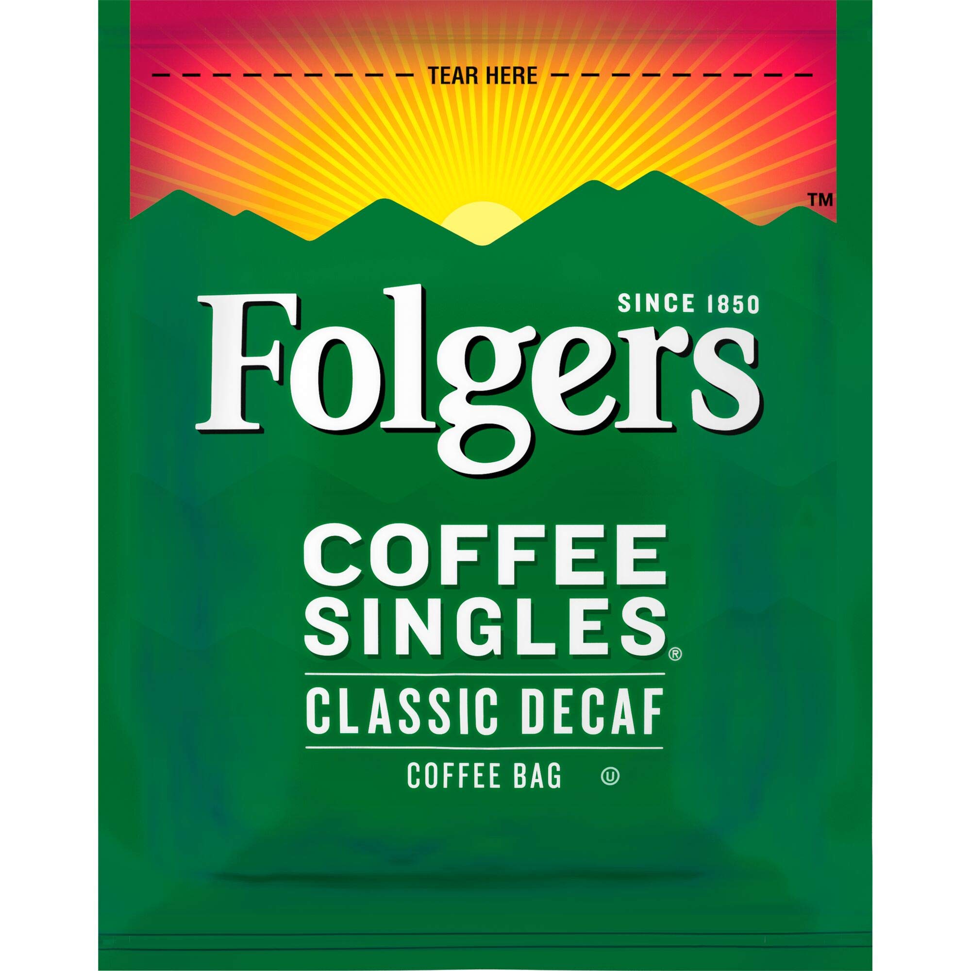 Brewing Folgers Decaf yields a rich cup with smooth finish