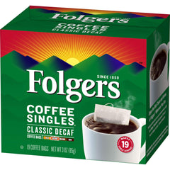 Folgers Decaf Medium Roast aroma fills kitchen during morning brew
