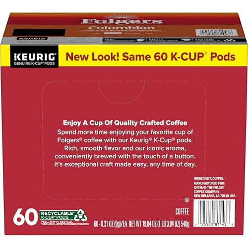 Folgers Keurig K-Cup pods show easy compatibility for fast, single-serve brews.