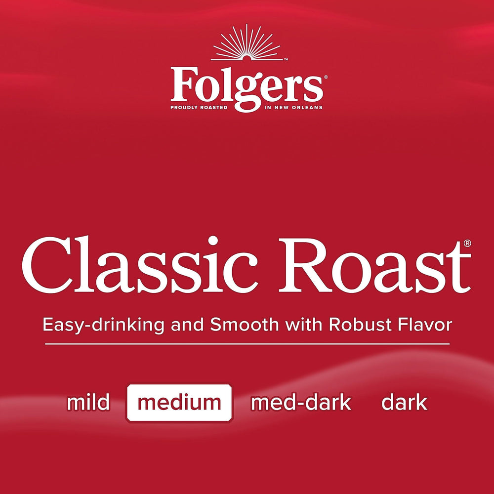 Folgers Mountain Grown beans close-up hint at rich flavor