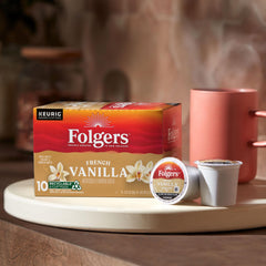 New Orleans roasted Folgers aroma filling the kitchen.