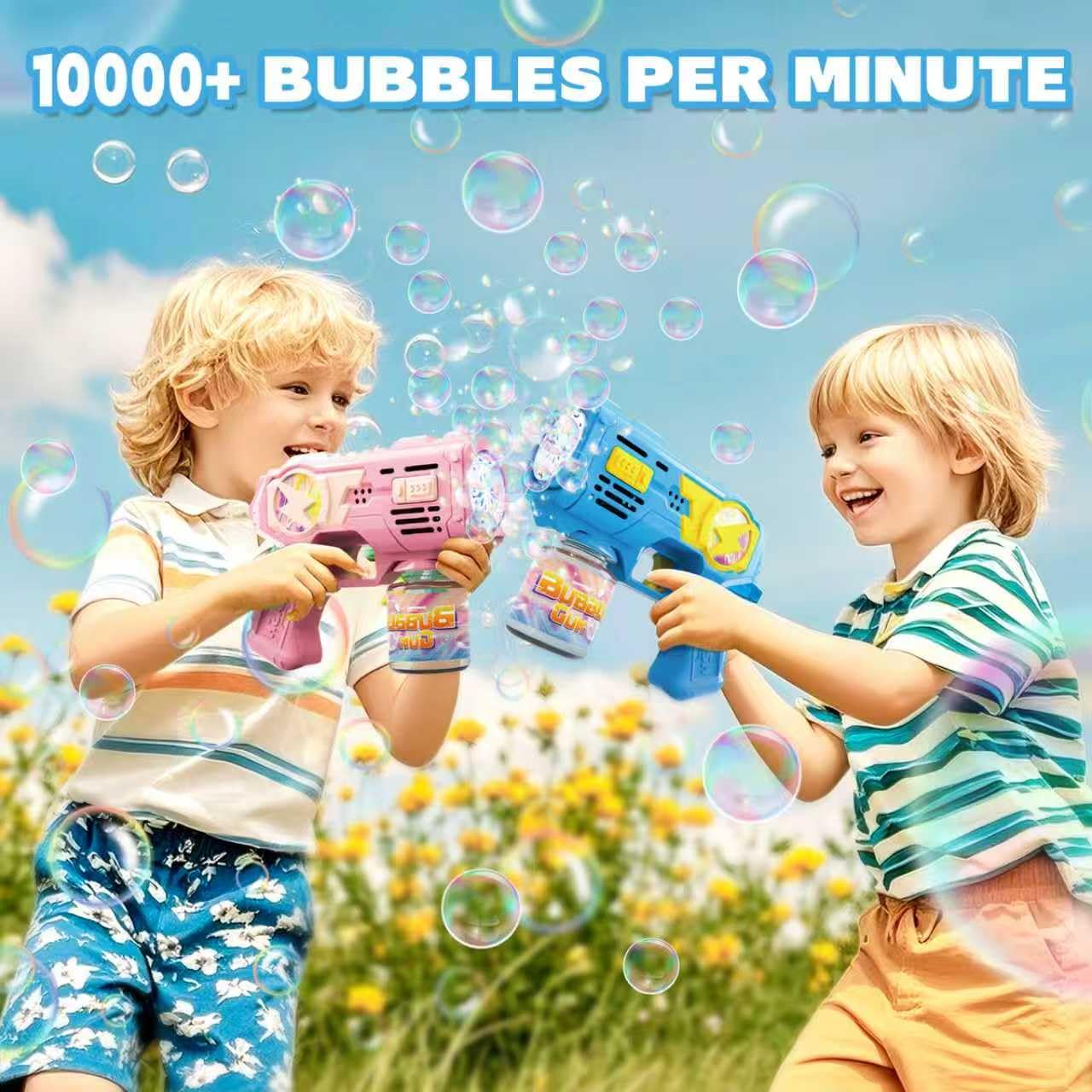 Folimix bubble gun leak-proof 360-degree design minimizes spills.