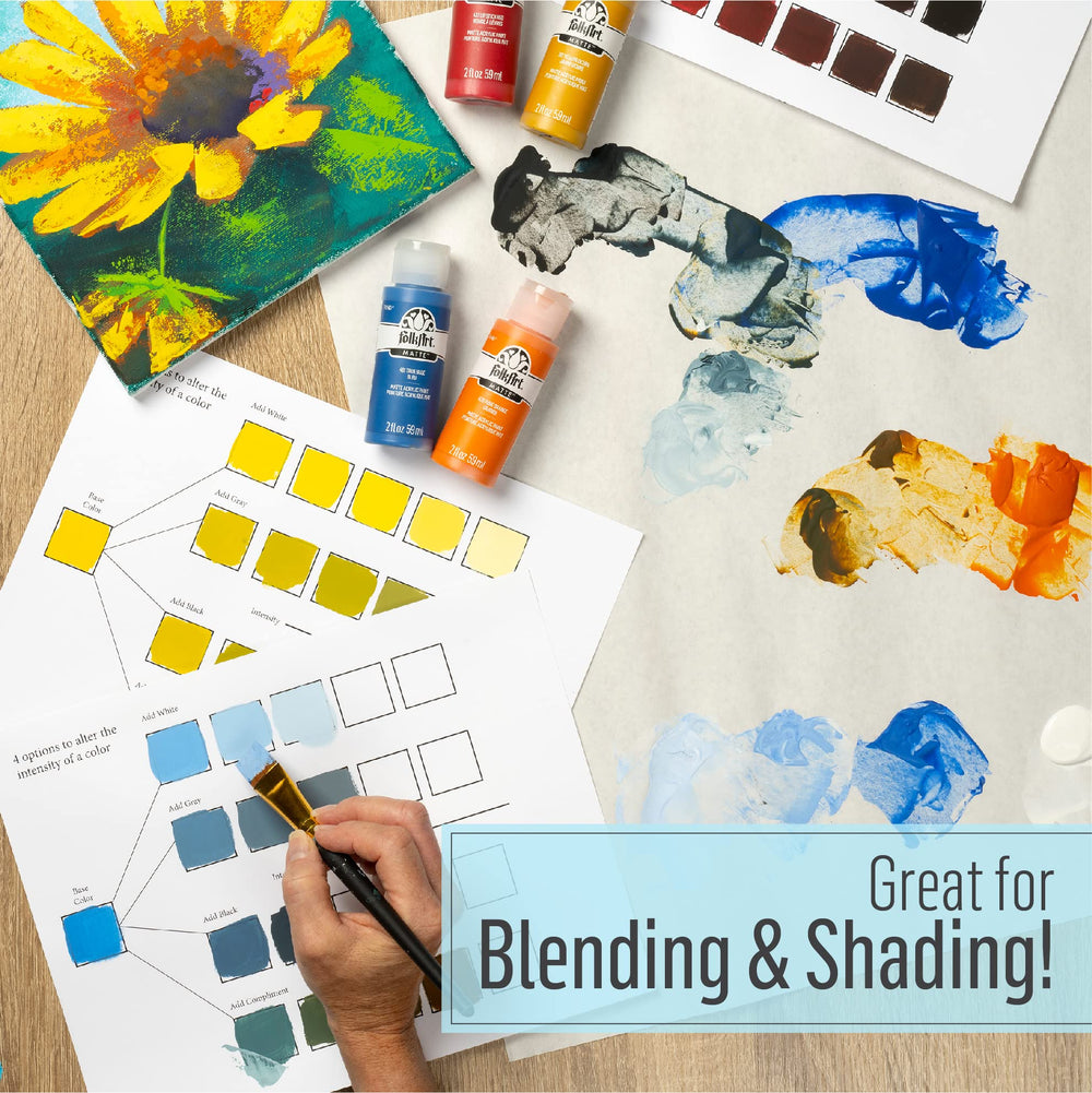 FolkArt 99445 matte finish paints ideal for stenciling, basecoating, and detail work