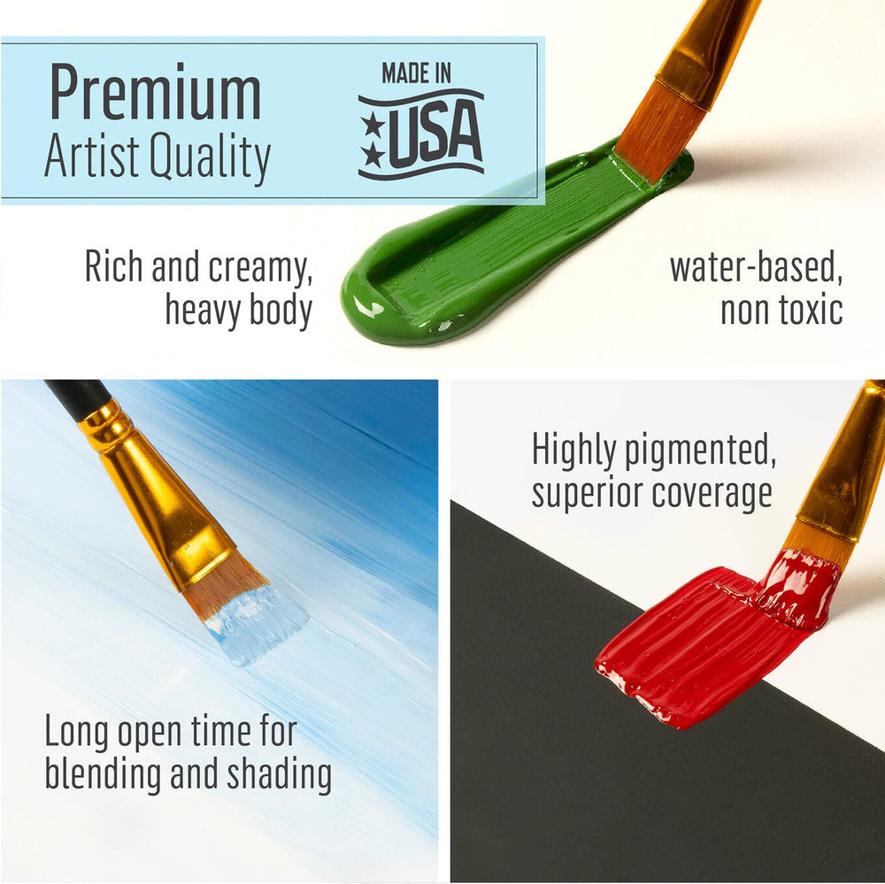 Smooth blending with FolkArt acrylic paint for seamless color transitions