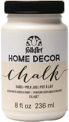 FolkArt Home Decor Chalk 8oz bottle shows rich pigment for quick furniture refreshes