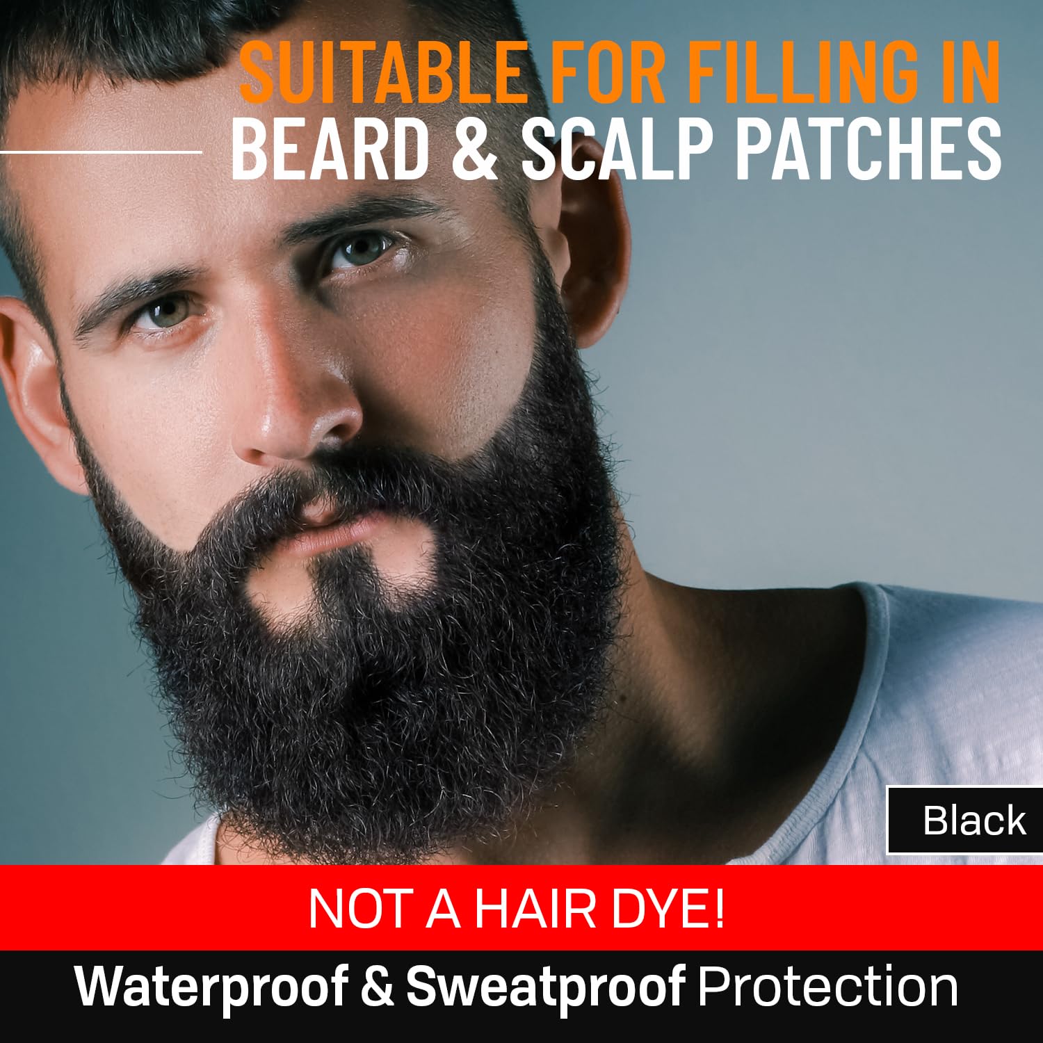 Natural finish blends beard and scalp patches for a seamless appearance