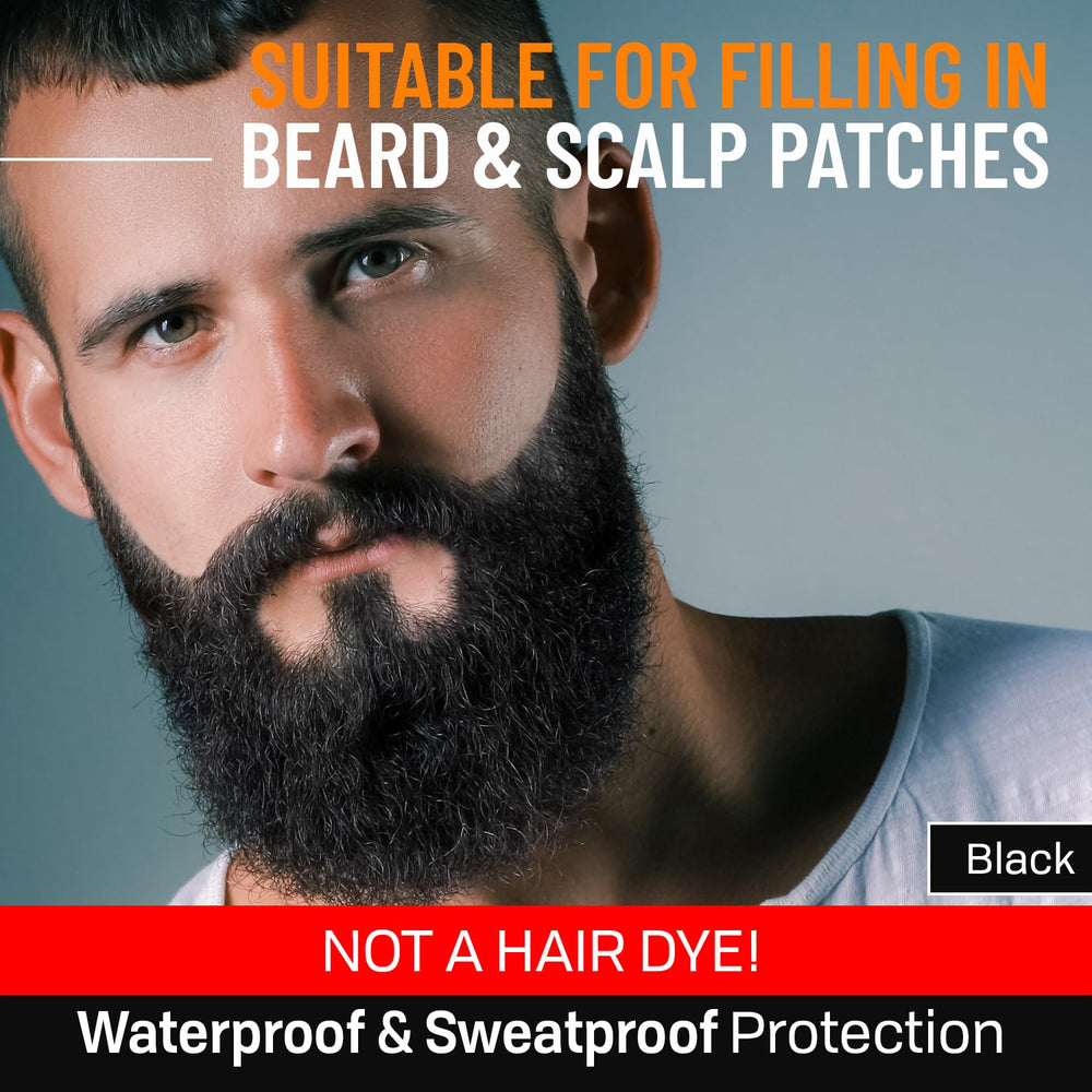 Natural finish blends beard and scalp patches for a seamless appearance