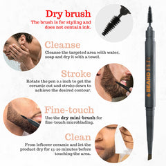 FOLLICLE BOOSTER Sweat-proof finish maintains a natural look during workouts