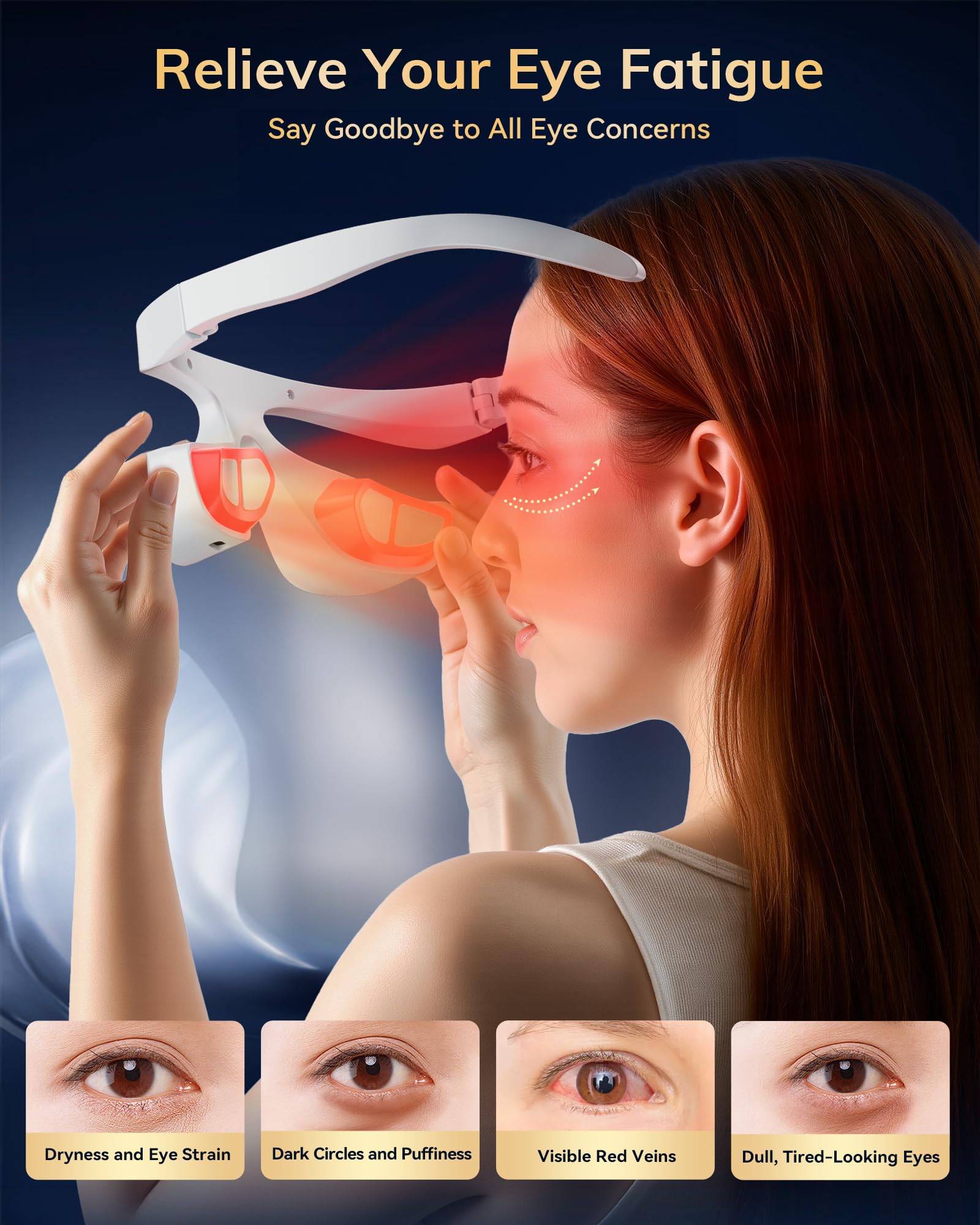 FOLOKE microcurrent massage heads for facial stimulation.