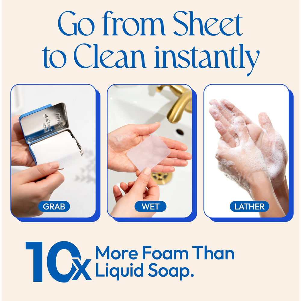 FOMIN foaming hand soap mini refill creates quick lather for mess-free use