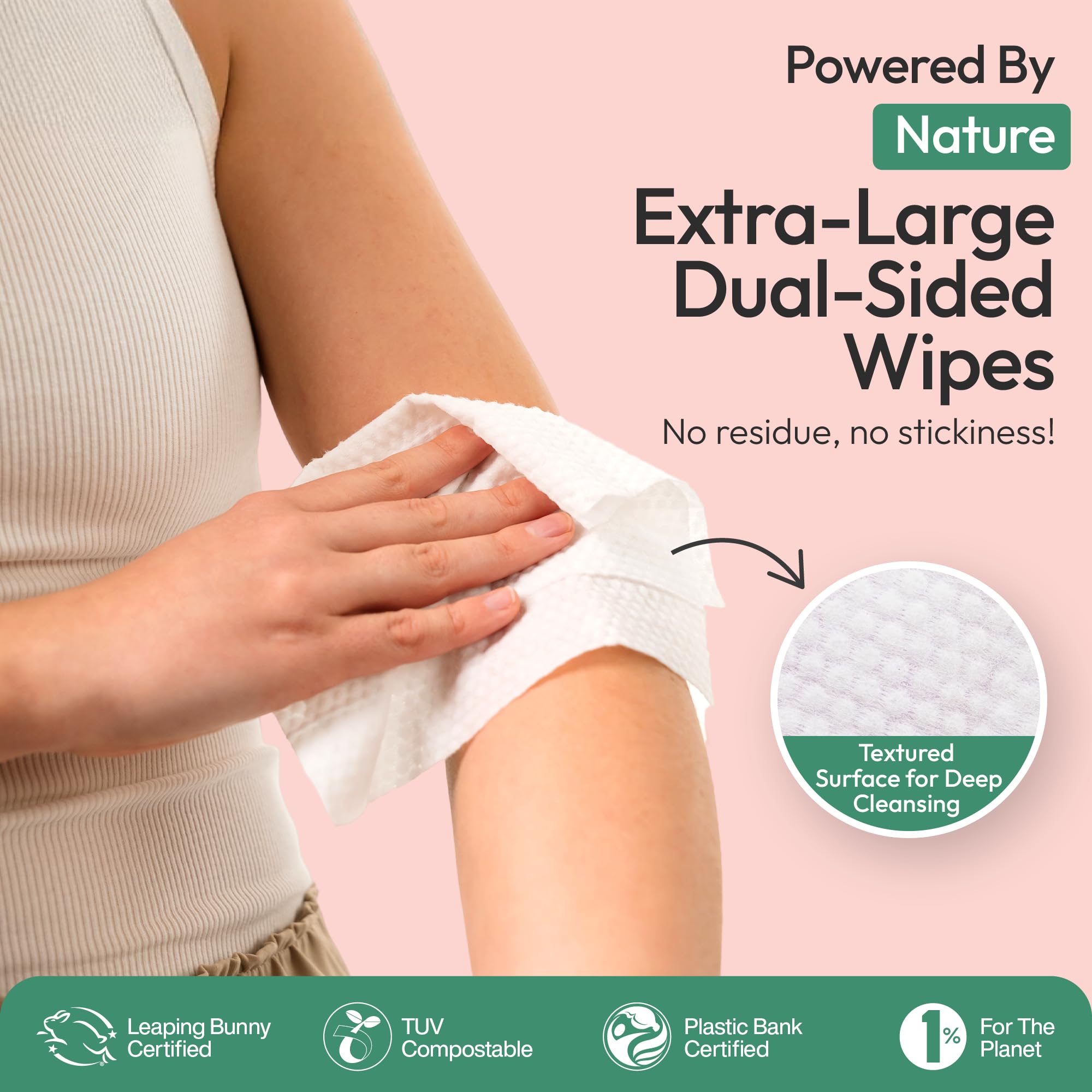 FOMIN wipes with vitamin E and aloe for skin comfort