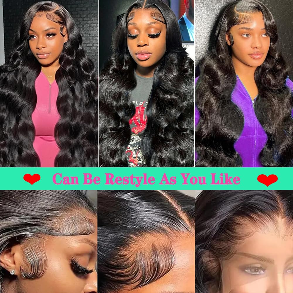 Fongly baby hair edges create a soft, natural frame.