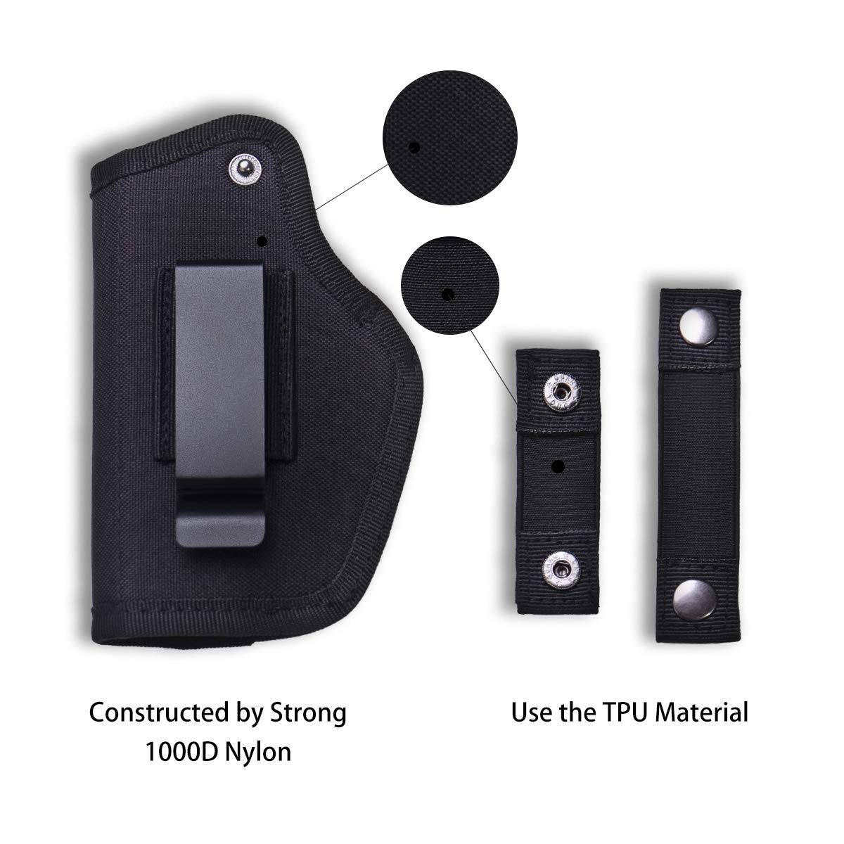 Fonrroni ambidextrous design supports both right and left-handed wear