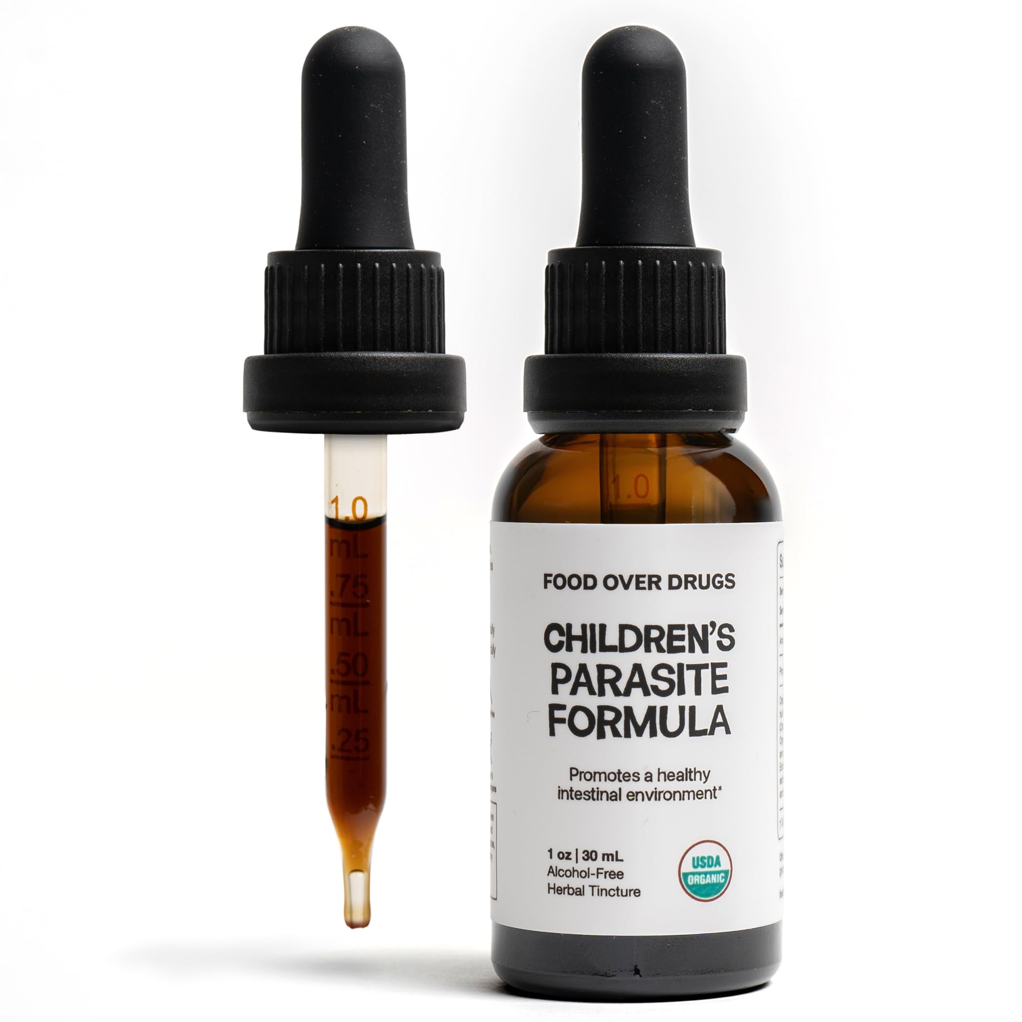 Food Over Drugs para formula dosing syringe shows safe daily tincture for toddlers