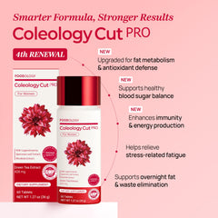 FOODOLOGY Coleology Cut PRO rhodiola rosea capsule emphasizing stress adaptation and restful mornings.