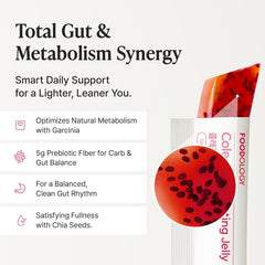 FOODOLOGY Coleology Cutting Stick Jelly Pomegranate stick-in-hand demonstrates portable, water-free snacking