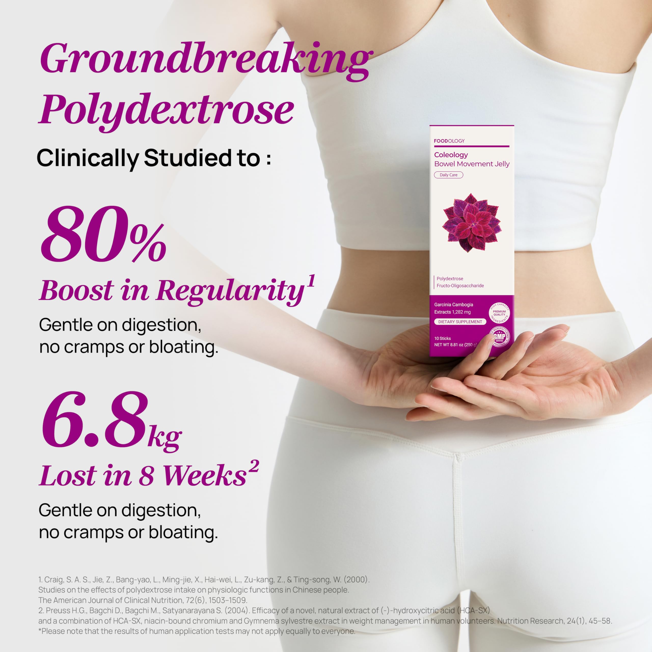 FOODOLOGY Coleology debloating jelly aids comfortable digestion after meals.