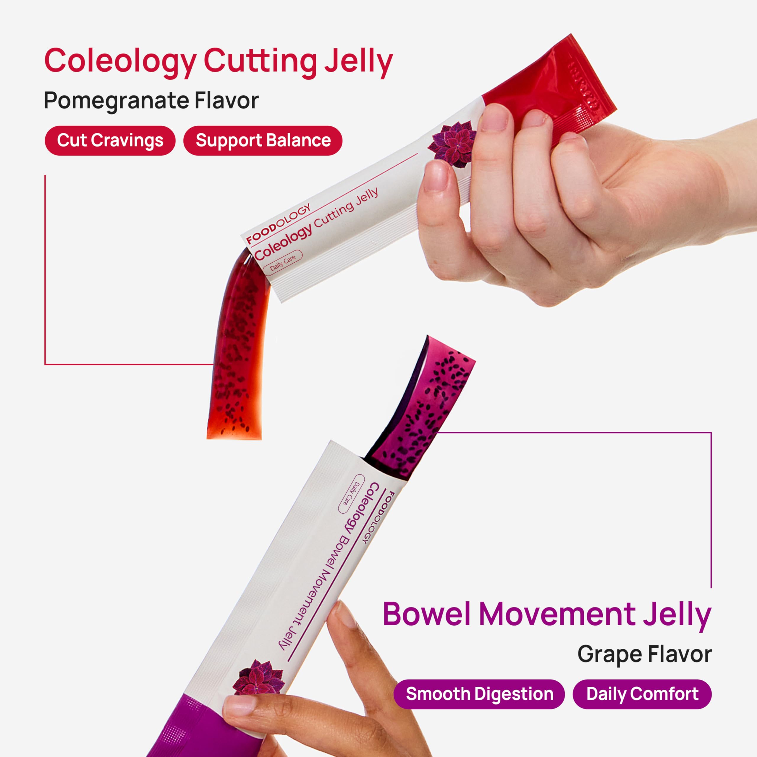FOODOLOGY Coleology viral Korean supplement jelly popular on TikTok.