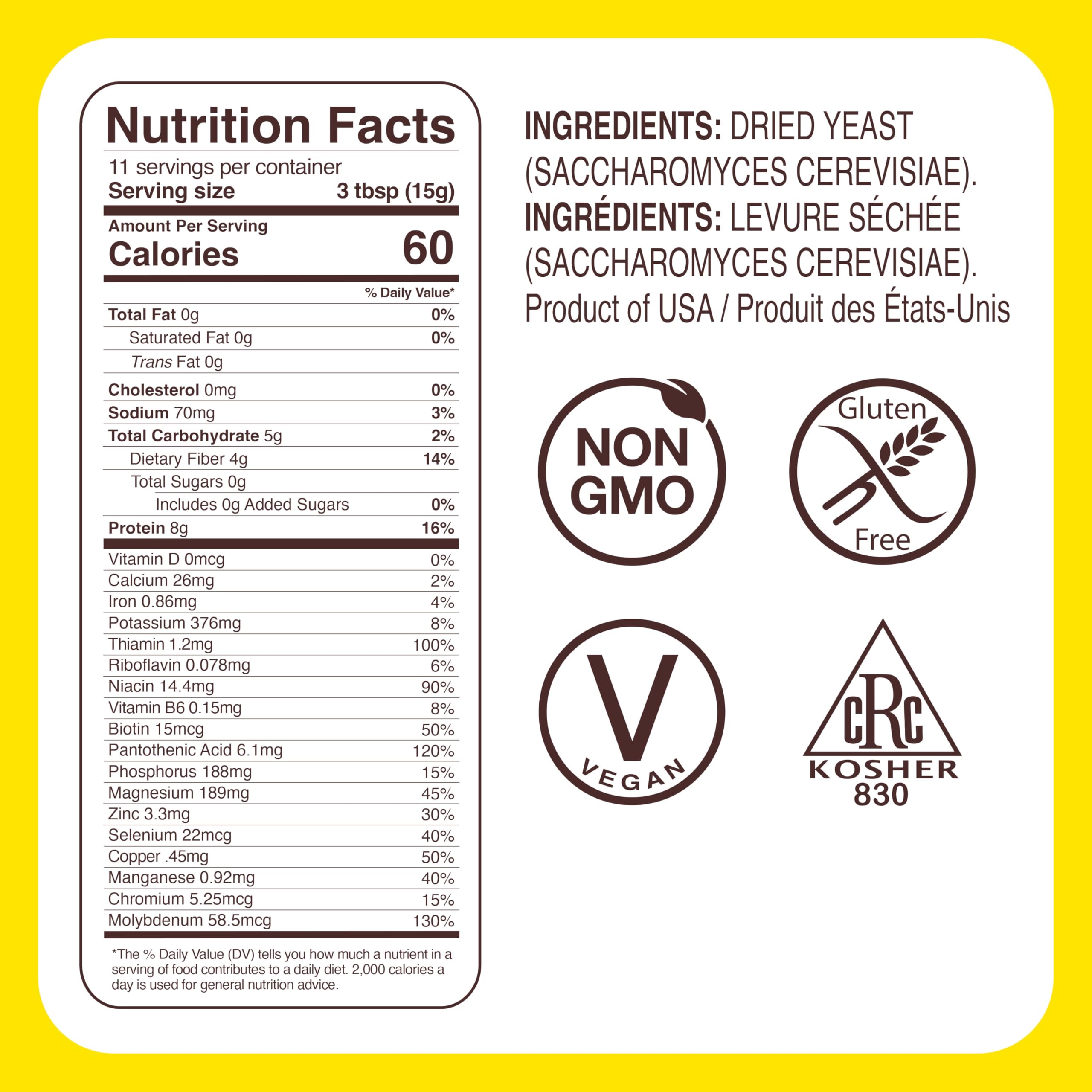 Foods Alive Nutritional Yeast Flakes scoop highlighting convenient, protein-rich topping.