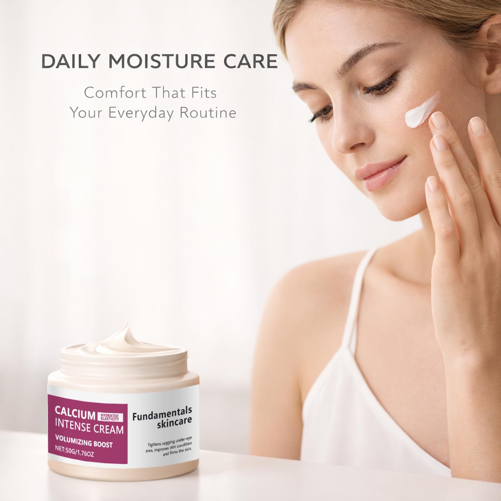 FOODSAVER Calcium Daily Care Set travels-ready case supports on-the-go skincare.