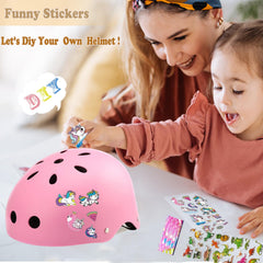 FOOKCIAN kids helmet with EPS core absorbs impact for safer skating adventures.
