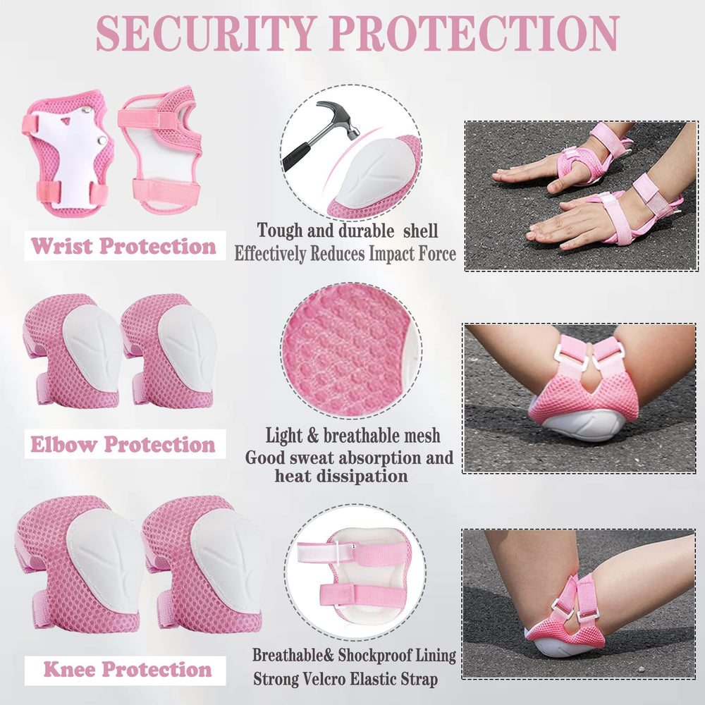 FOOKCIAN knee, elbow, and wrist guards provide protective gear for multi-sport fun.