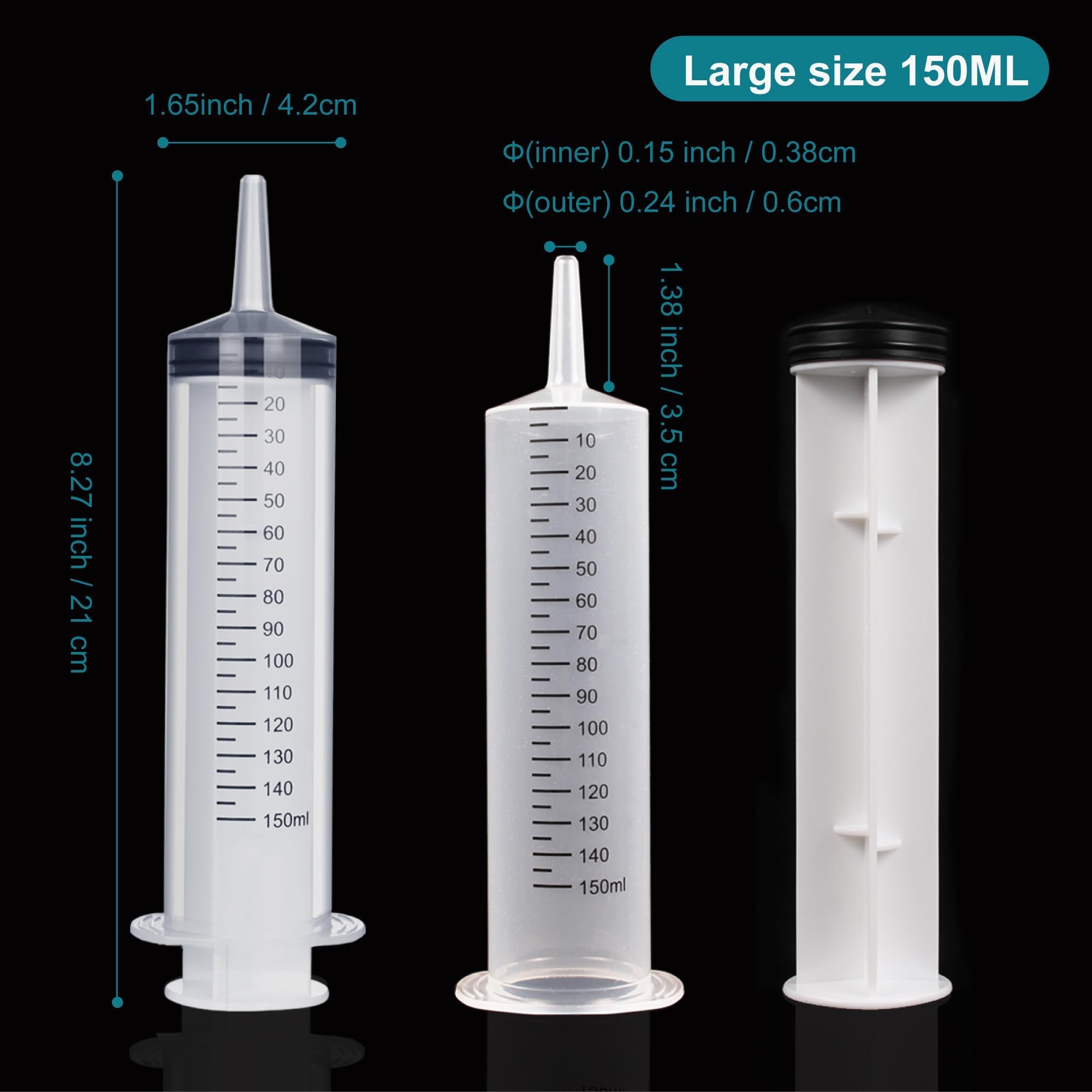 Foosi syringe with airtight plunger for precise dispensing
