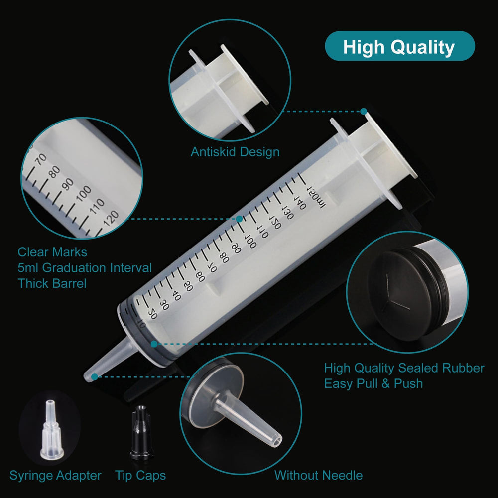 Foosi food-grade polypropylene 150ml syringe for safe use