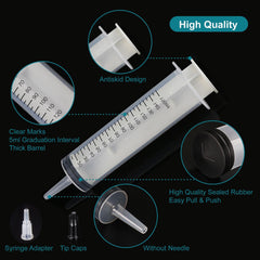Foosi food-grade polypropylene 150ml syringe for safe use