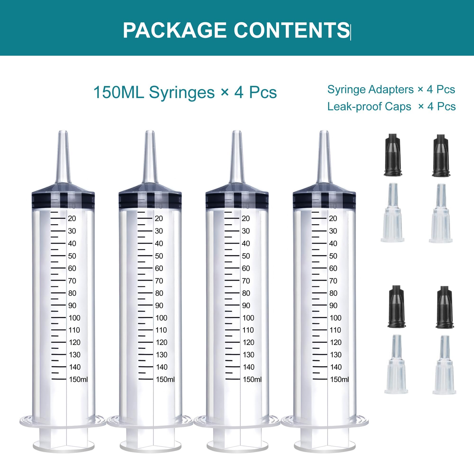 Foosi sterile 150ml syringe individually sealed for cleanliness