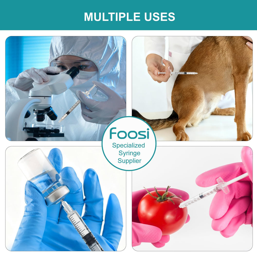 Foosi 30-pack syringes ideal for bulk use in labs or hobbies.