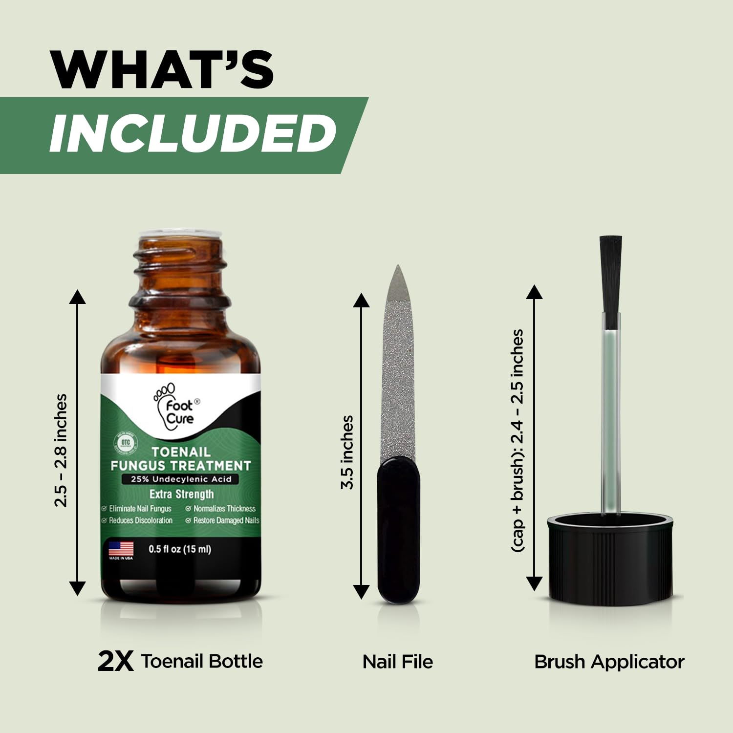 Foot Cure application process showing warm soak and targeted applicator.