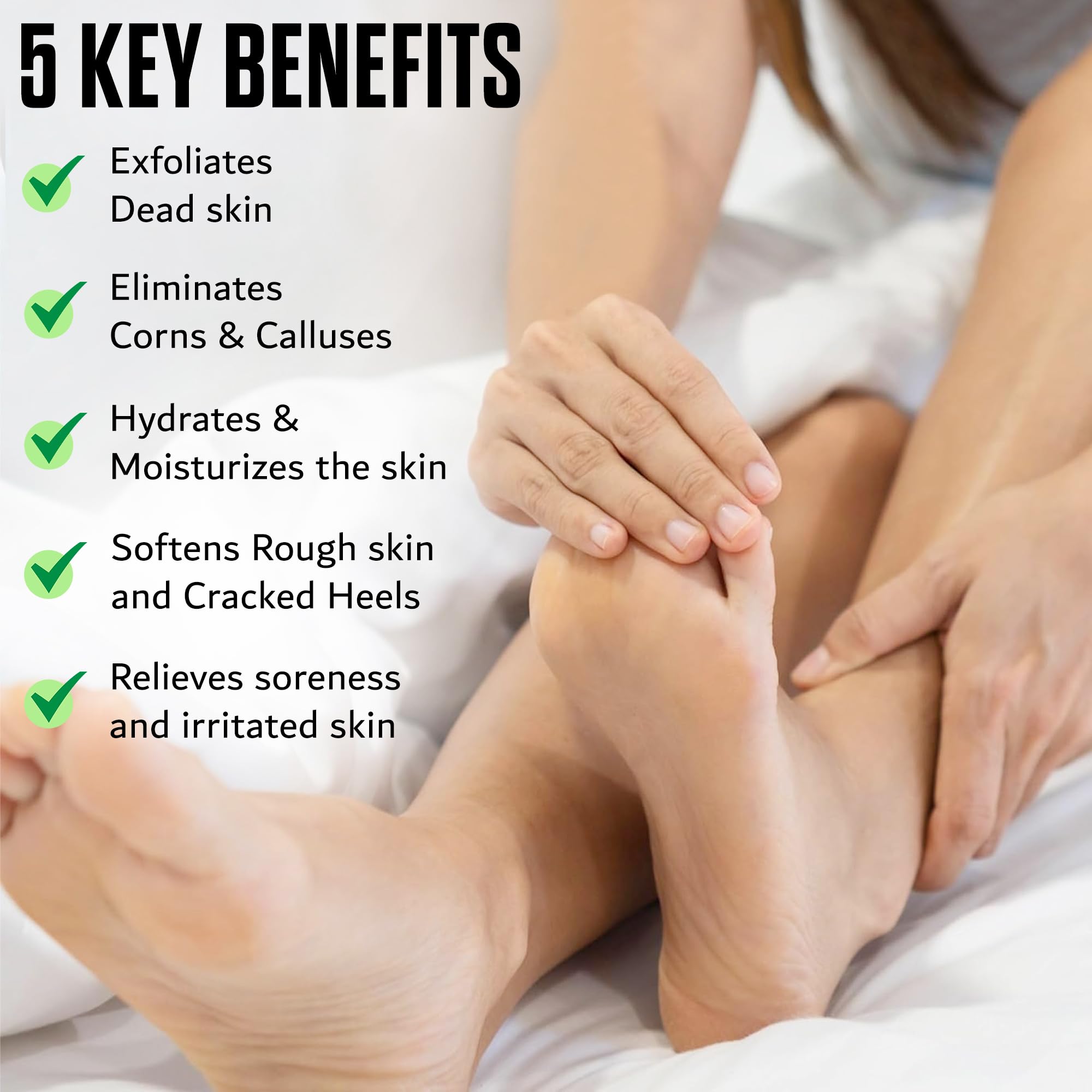 FOOT CURE foot cream hydration shown on clean, moisturized skin