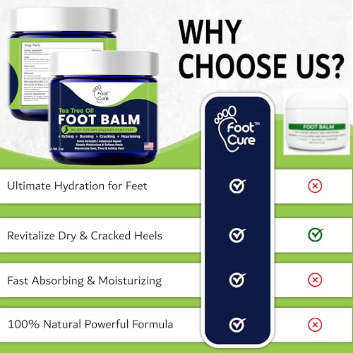 FOOT CURE packaging front view highlights full-size tube and branding