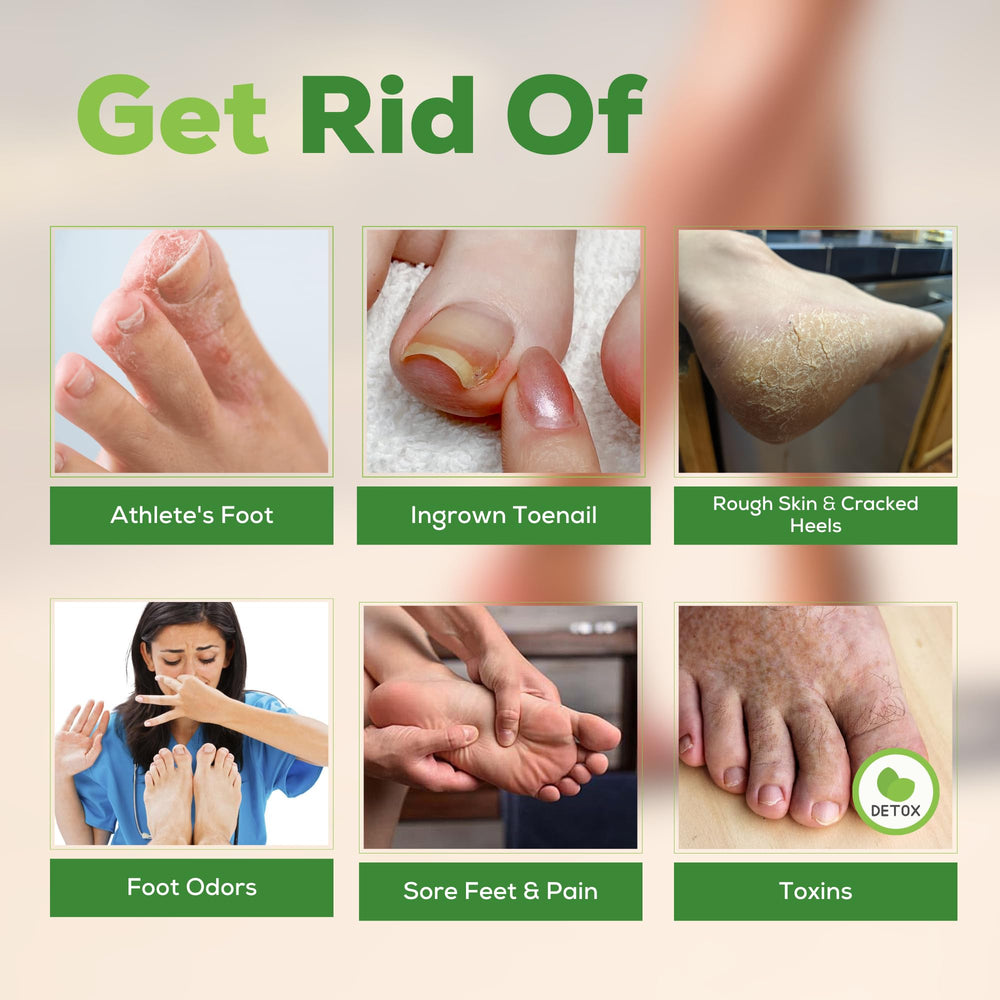 FOOT CURE relaxing-bath-blend-massage calms foot muscles after activity.