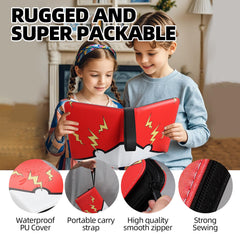 FootJKYX four-pocket card binder keeps pockets accessible.