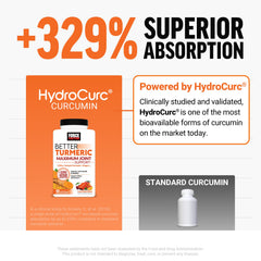 Force Factor Better Turmeric ginger blend close-up, supports comfort during activity.