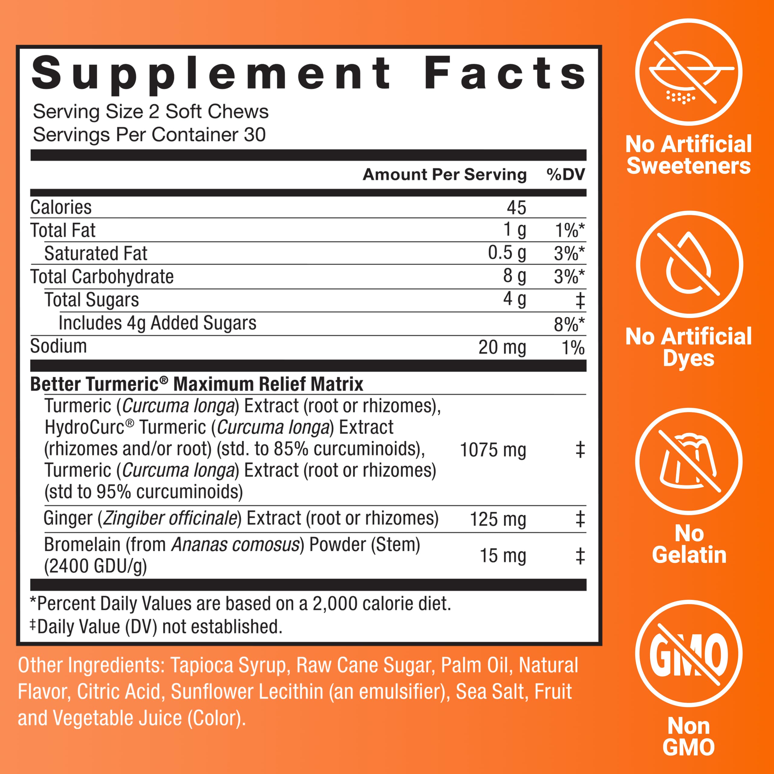 Force Factor Better Turmeric HydroCurc curcumin close-up, high absorption potential.