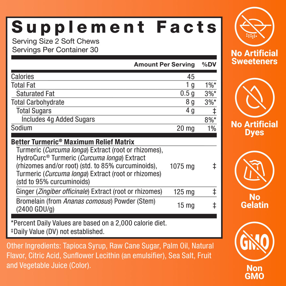 Force Factor Better Turmeric HydroCurc curcumin close-up, high absorption potential.